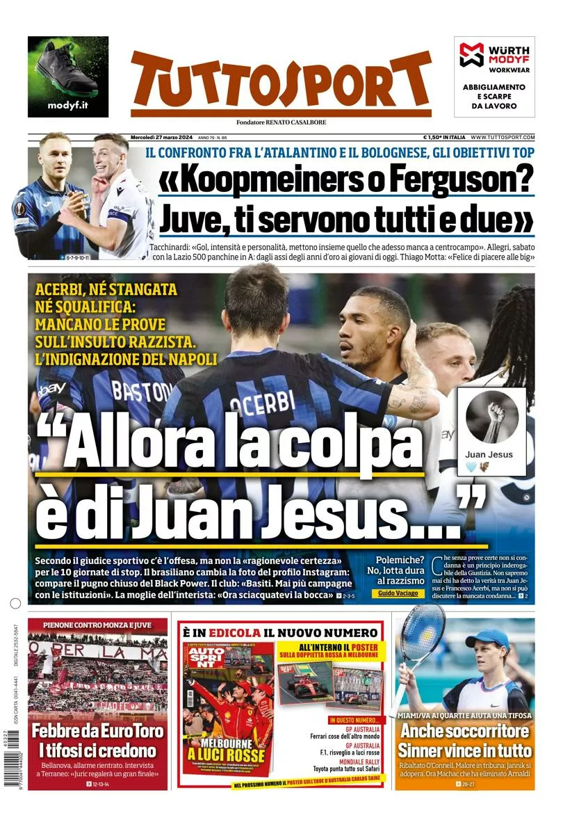 Prima-pagina-tutto-sport-edizione-di-oggi-27-03-2024