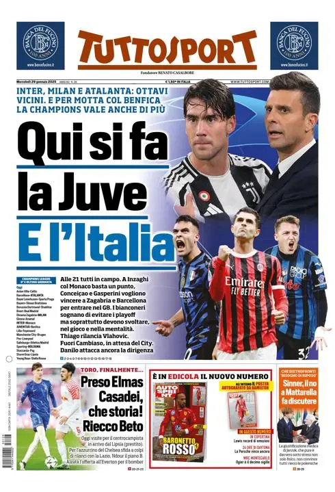 Prima-pagina-tutto-sport-edizione-di-oggi-29-01-2025