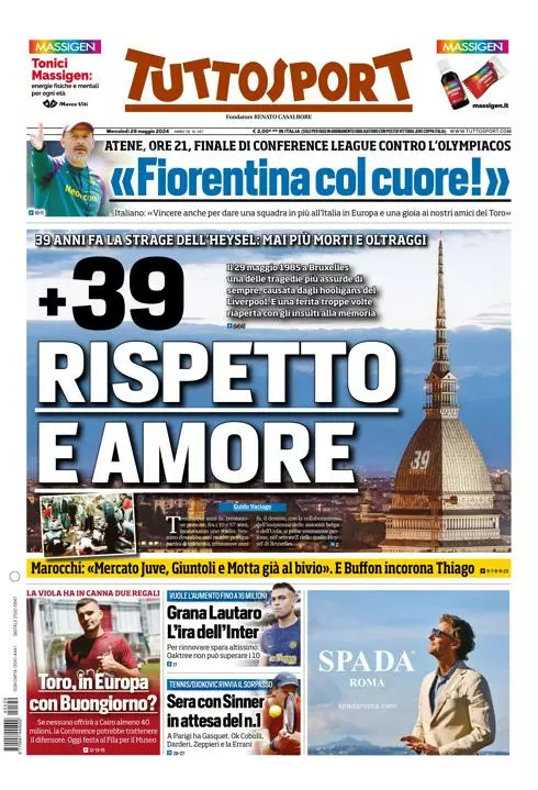 Prima-pagina-tutto-sport-edizione-di-oggi-29-05-2024