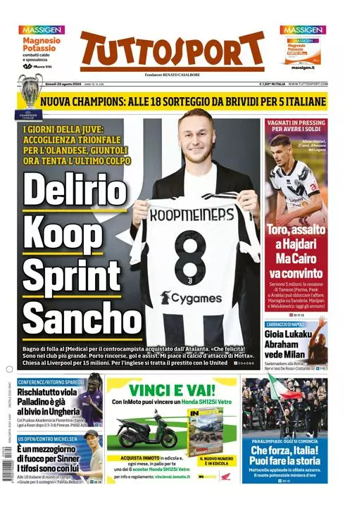 Prima-pagina-tutto-sport-edizione-di-oggi-29-08-2024