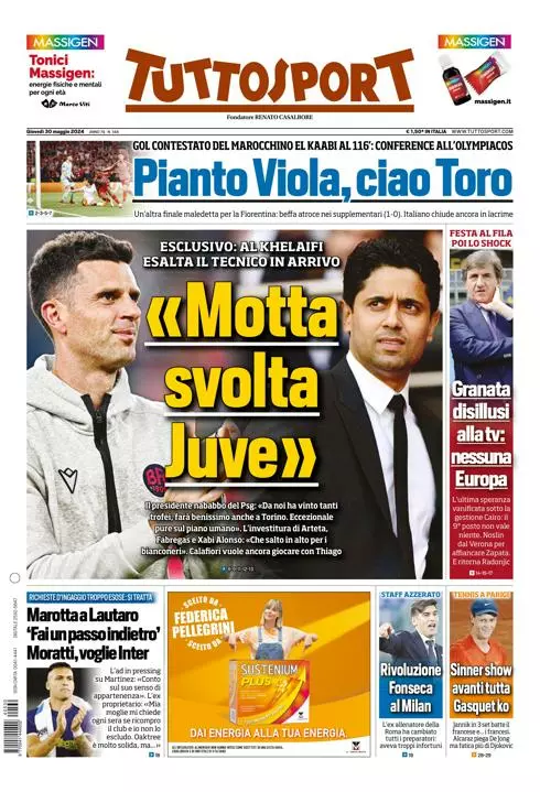 Prima-pagina-tutto-sport-edizione-di-oggi-30-05-2024