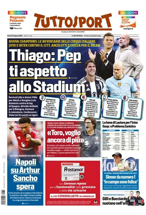 Prima-pagina-tutto-sport-edizione-di-oggi-30-08-2024