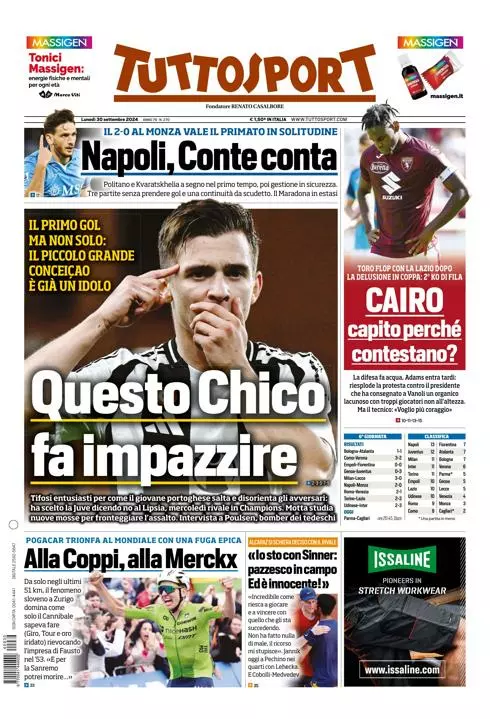 Prima-pagina-tutto-sport-edizione-di-oggi-30-09-2024