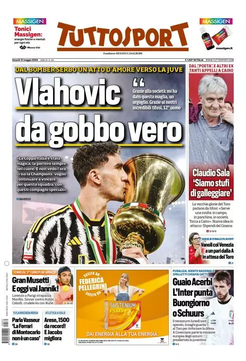 Prima-pagina-tutto-sport-edizione-di-oggi-31-05-2024