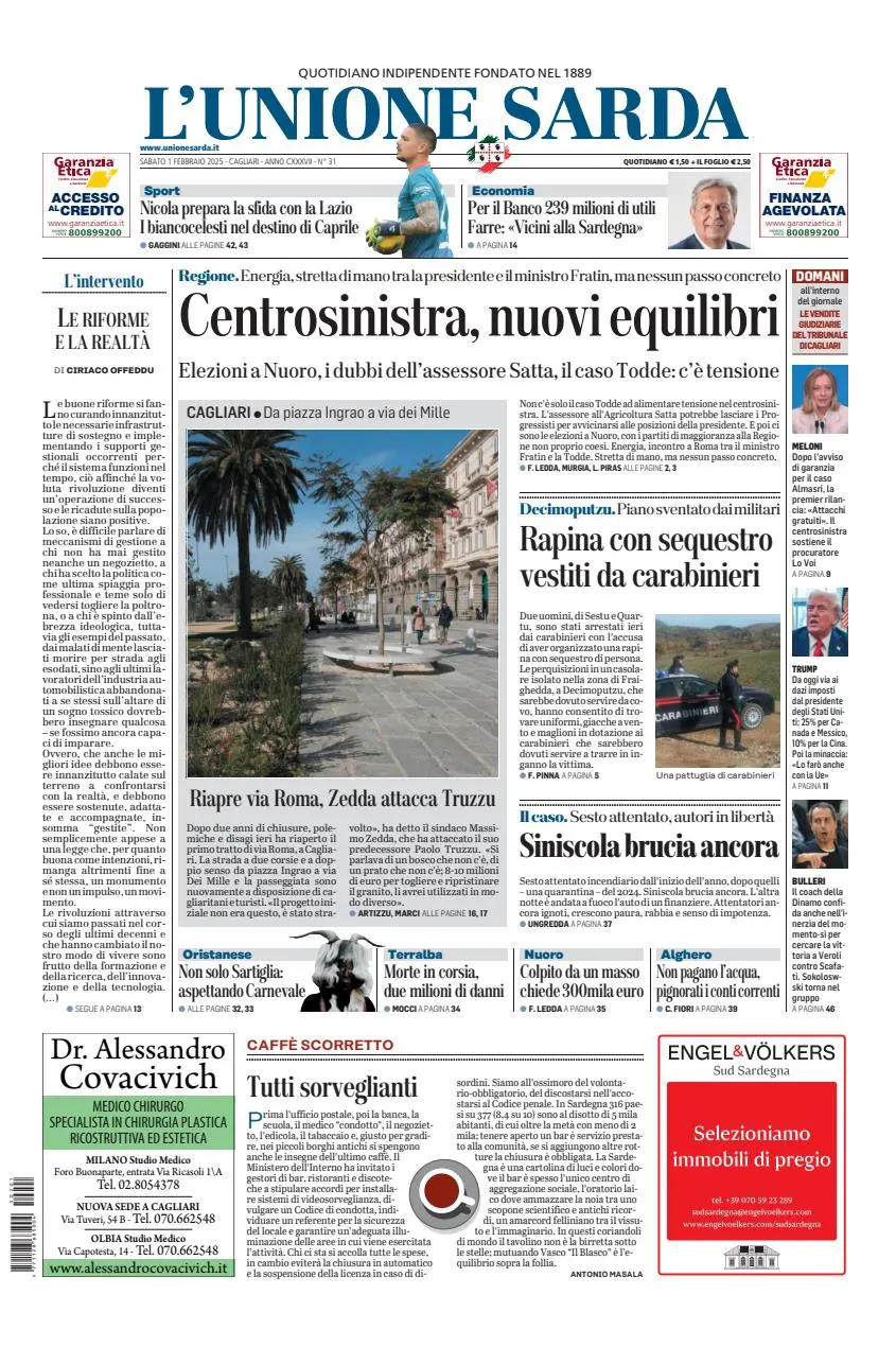 Prima-pagina-unione_sarda-edizione-di-oggi-01-02-2025