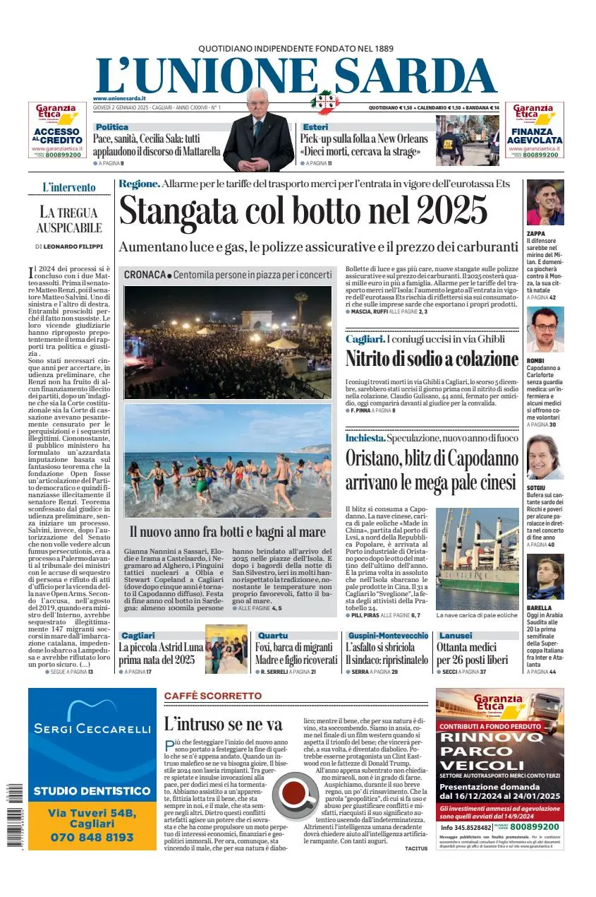 Prima-pagina-unione_sarda-edizione-di-oggi-02-01-2025