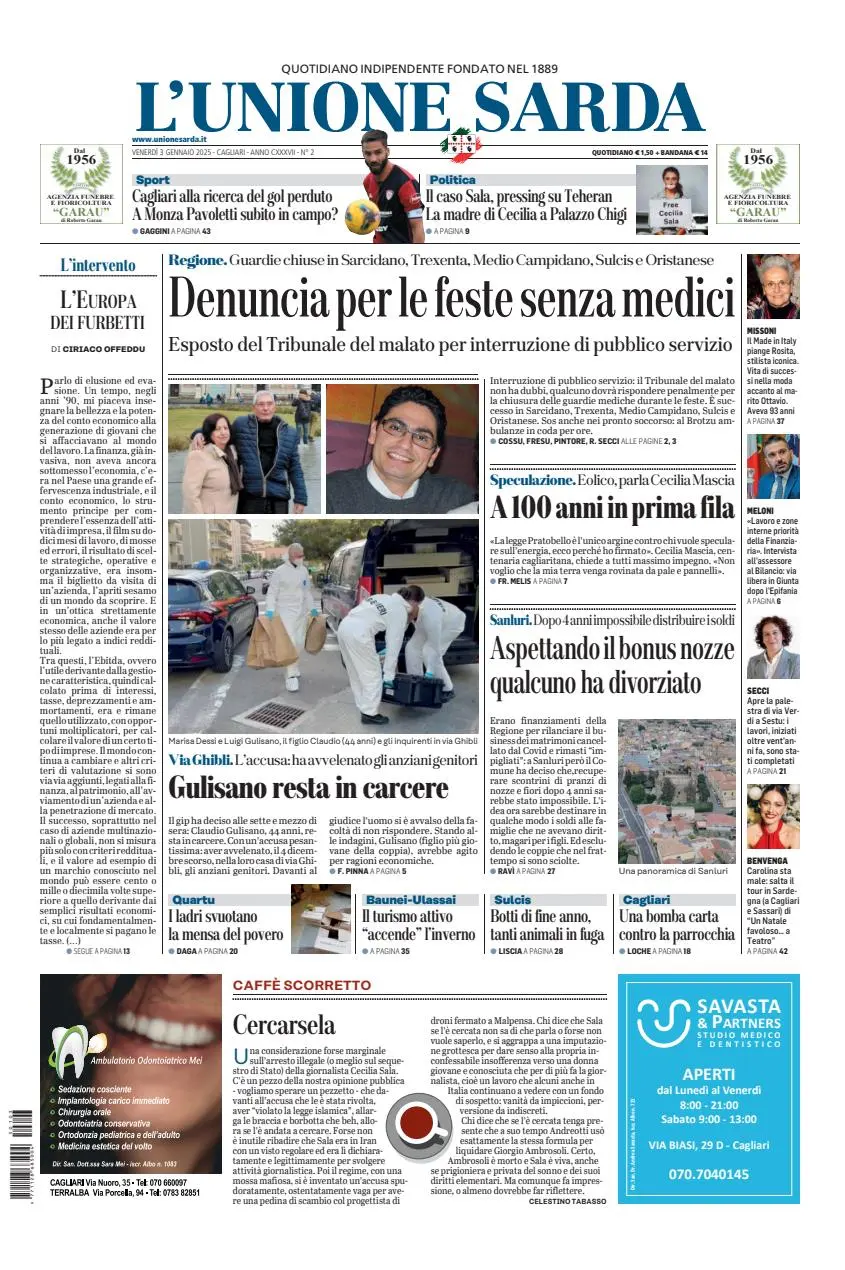 Prima-pagina-unione_sarda-edizione-di-oggi-03-01-2025