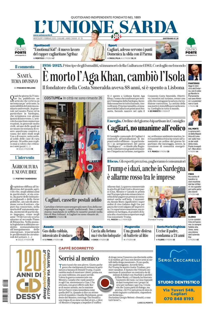 Prima-pagina-unione_sarda-edizione-di-oggi-05-02-2025