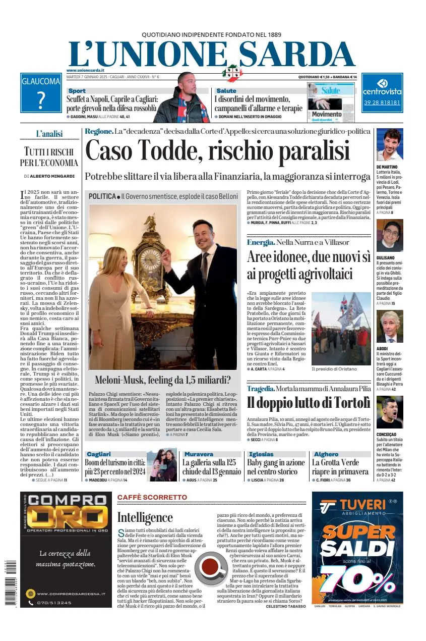 Prima-pagina-unione_sarda-edizione-di-oggi-07-01-2025