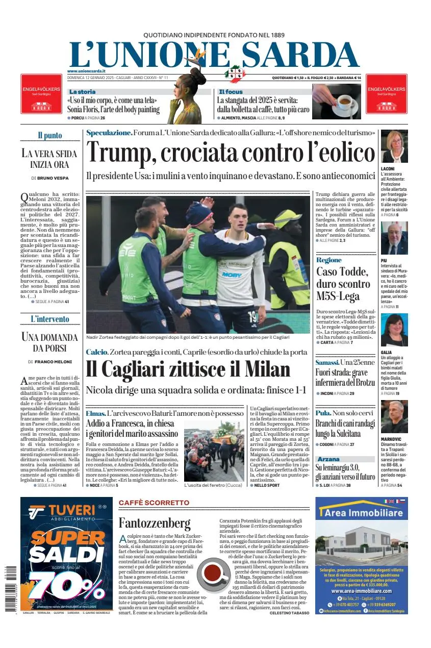 Prima-pagina-unione_sarda-edizione-di-oggi-12-01-2025