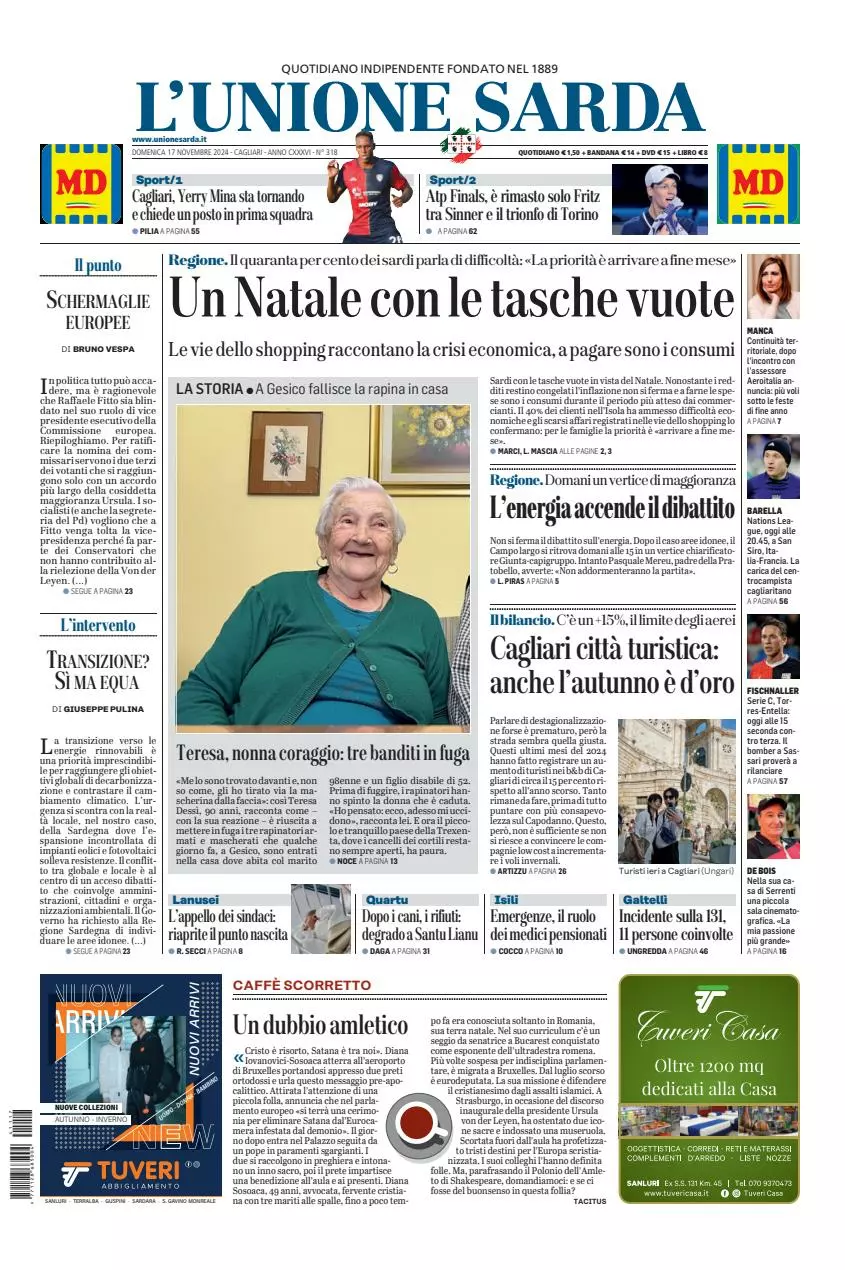 Prima-pagina-unione_sarda-edizione-di-oggi-17-11-2024