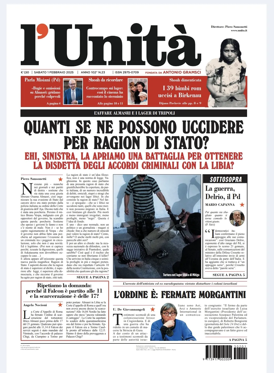 Prima-pagina-unita-oggi-edizione-di-oggi-01-02-2025