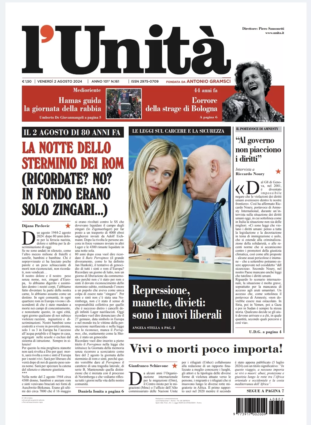 Prima-pagina-unita-oggi-edizione-di-oggi-01-08-2024