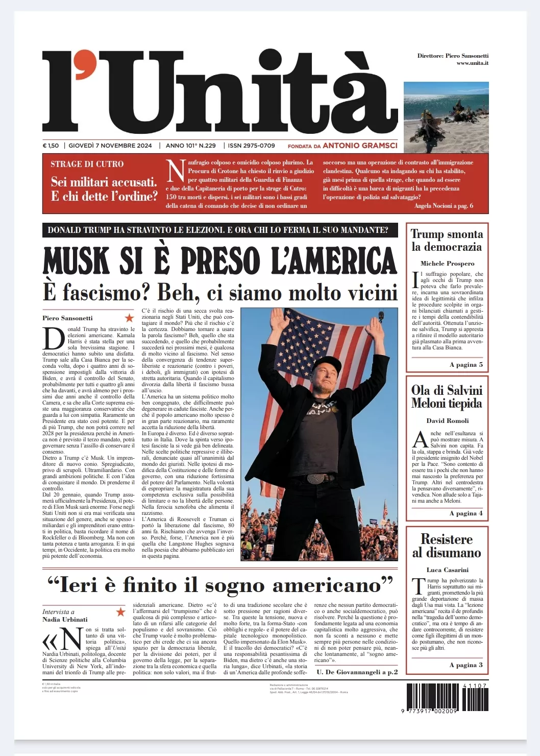 Prima-pagina-unita-oggi-edizione-di-oggi-06-11-2024