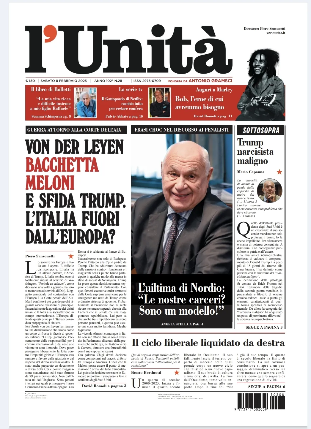 Prima-pagina-unita-oggi-edizione-di-oggi-07-02-2025