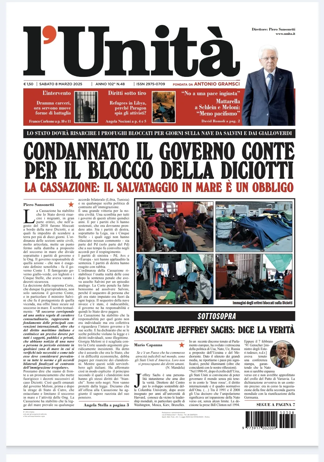 Prima-pagina-unita-oggi-edizione-di-oggi-07-03-2025