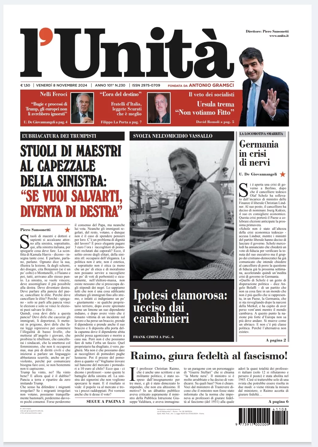 Prima-pagina-unita-oggi-edizione-di-oggi-07-11-2024