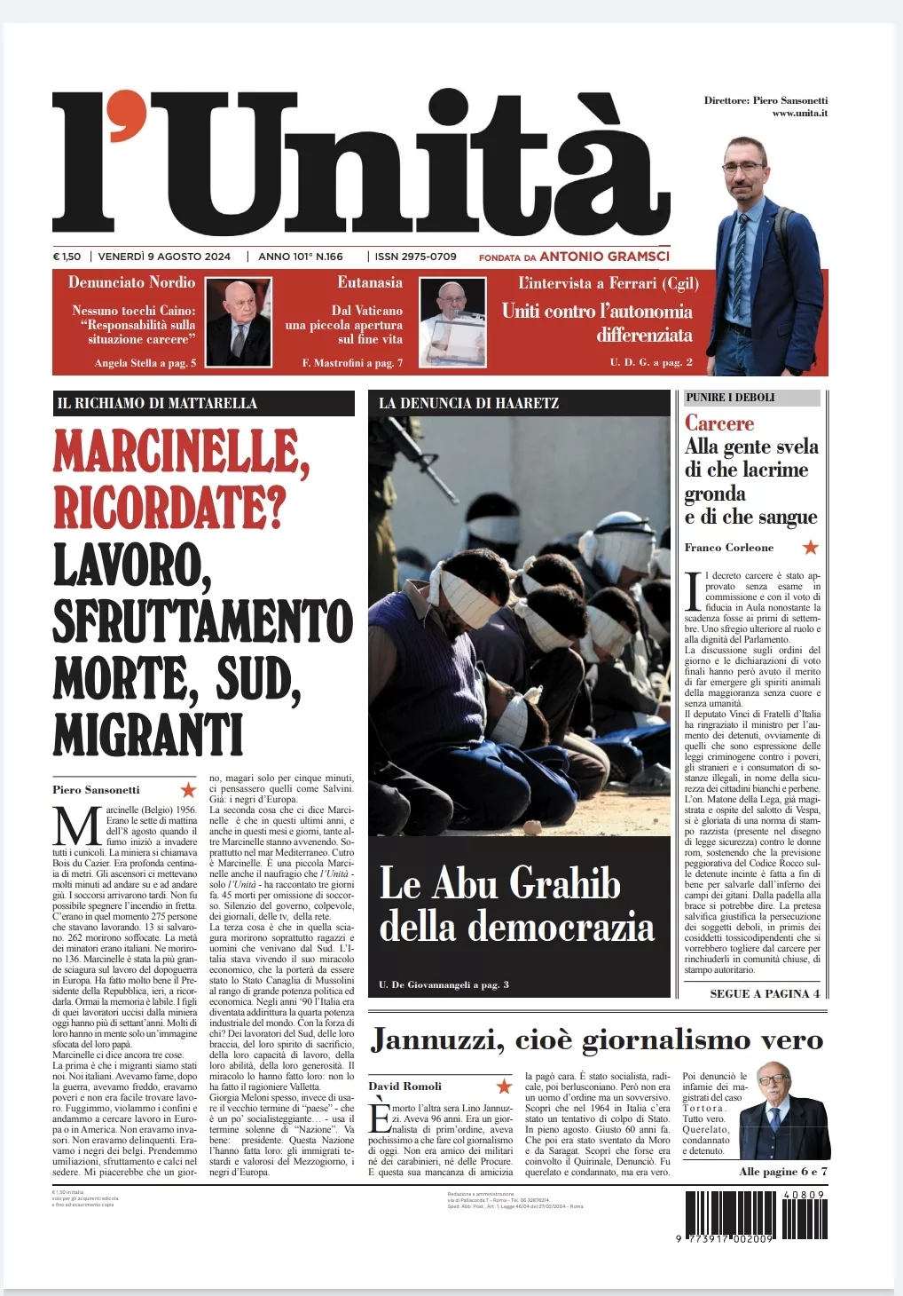 Prima-pagina-unita-oggi-edizione-di-oggi-08-08-2024