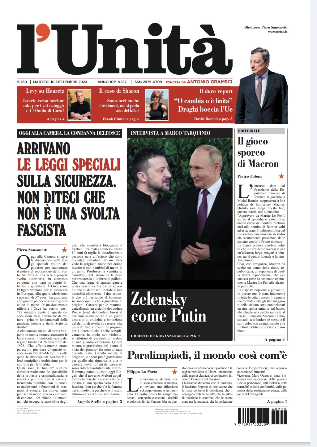 Prima-pagina-unita-oggi-edizione-di-oggi-Array