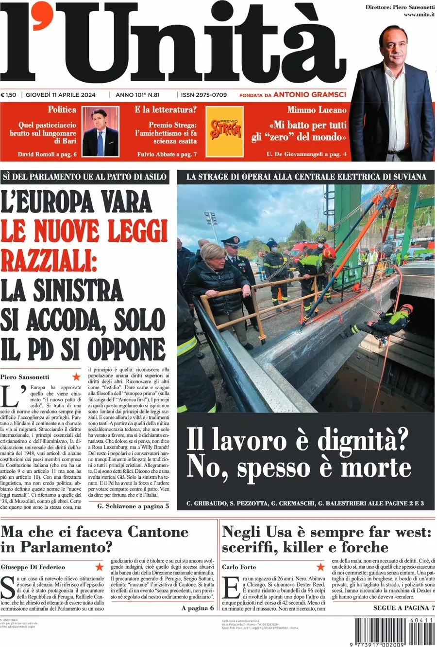 Prima-pagina-l-unita-editoriale-oggi-edizione-di-oggi-11-04-2024