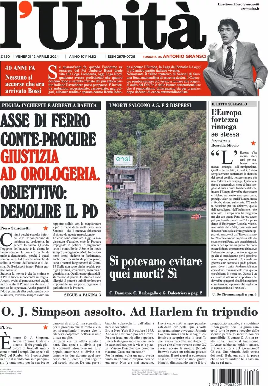 Prima-pagina-l-unita-editoriale-oggi-edizione-di-oggi-12-04-2024