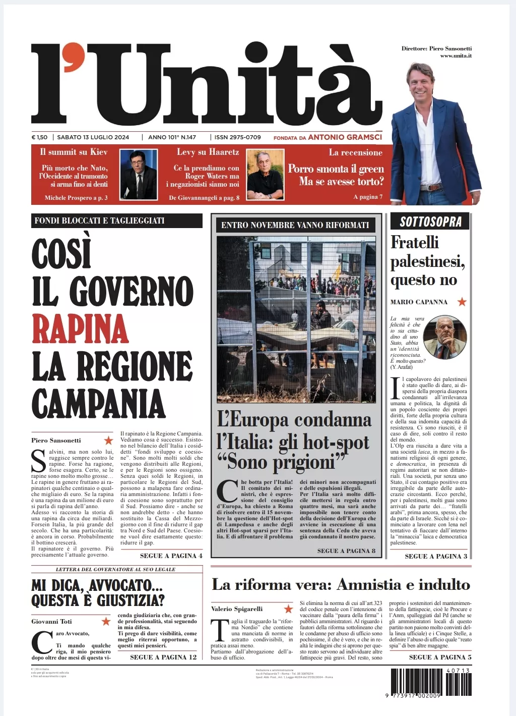 Prima-pagina-unita-oggi-edizione-di-oggi-12-07-2024