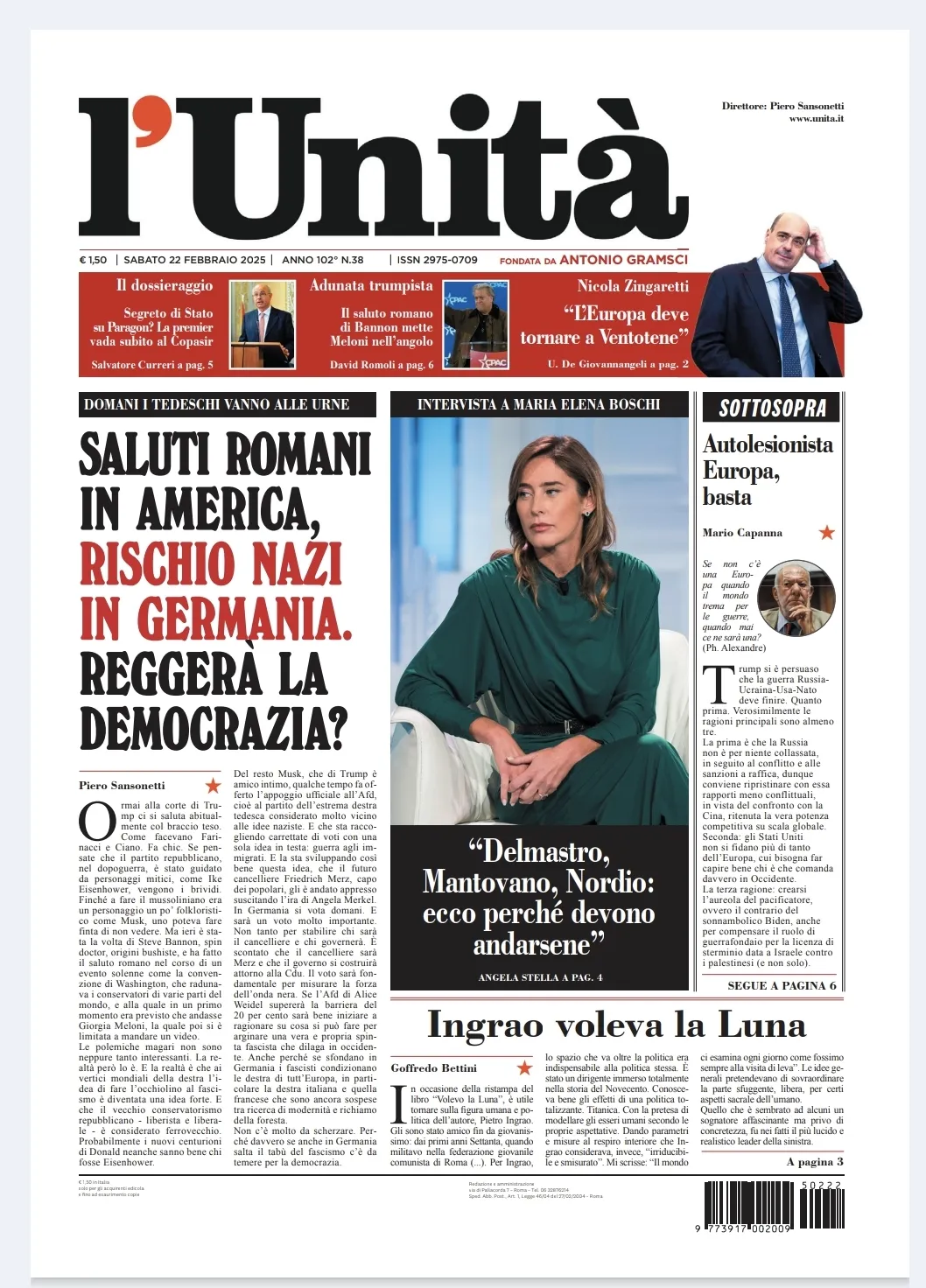 Prima-pagina-unita-oggi-edizione-di-oggi-21-02-2025