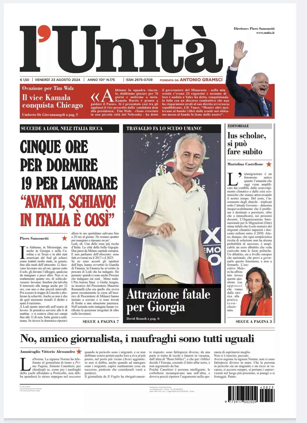 Prima-pagina-unita-oggi-edizione-di-oggi-22-08-2024