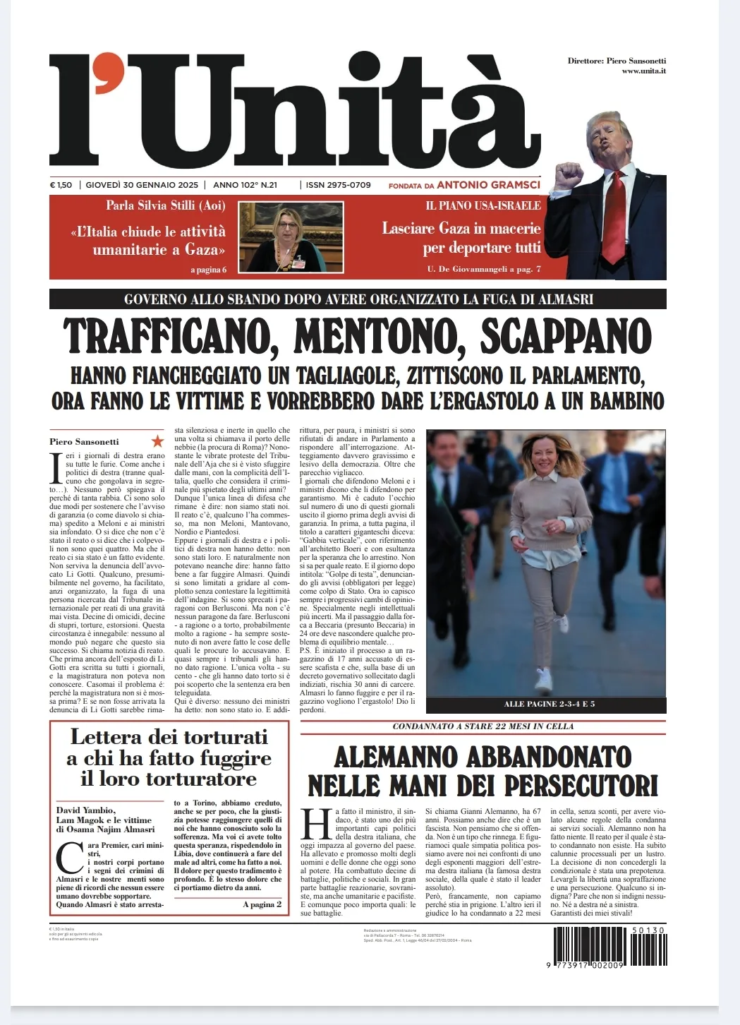 Prima-pagina-unita-oggi-edizione-di-oggi-29-01-2025