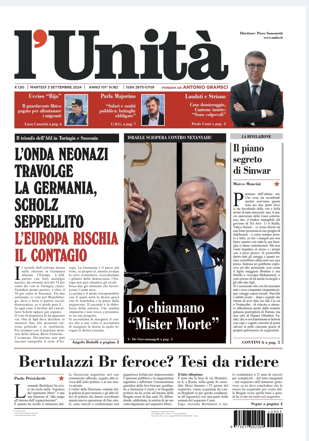 Prima-pagina-unita-oggi-edizione-di-oggi-03-09-2024