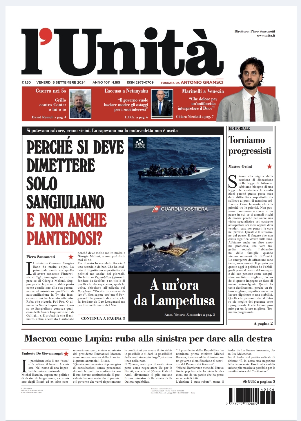 Prima-pagina-unita-oggi-edizione-di-oggi-Array