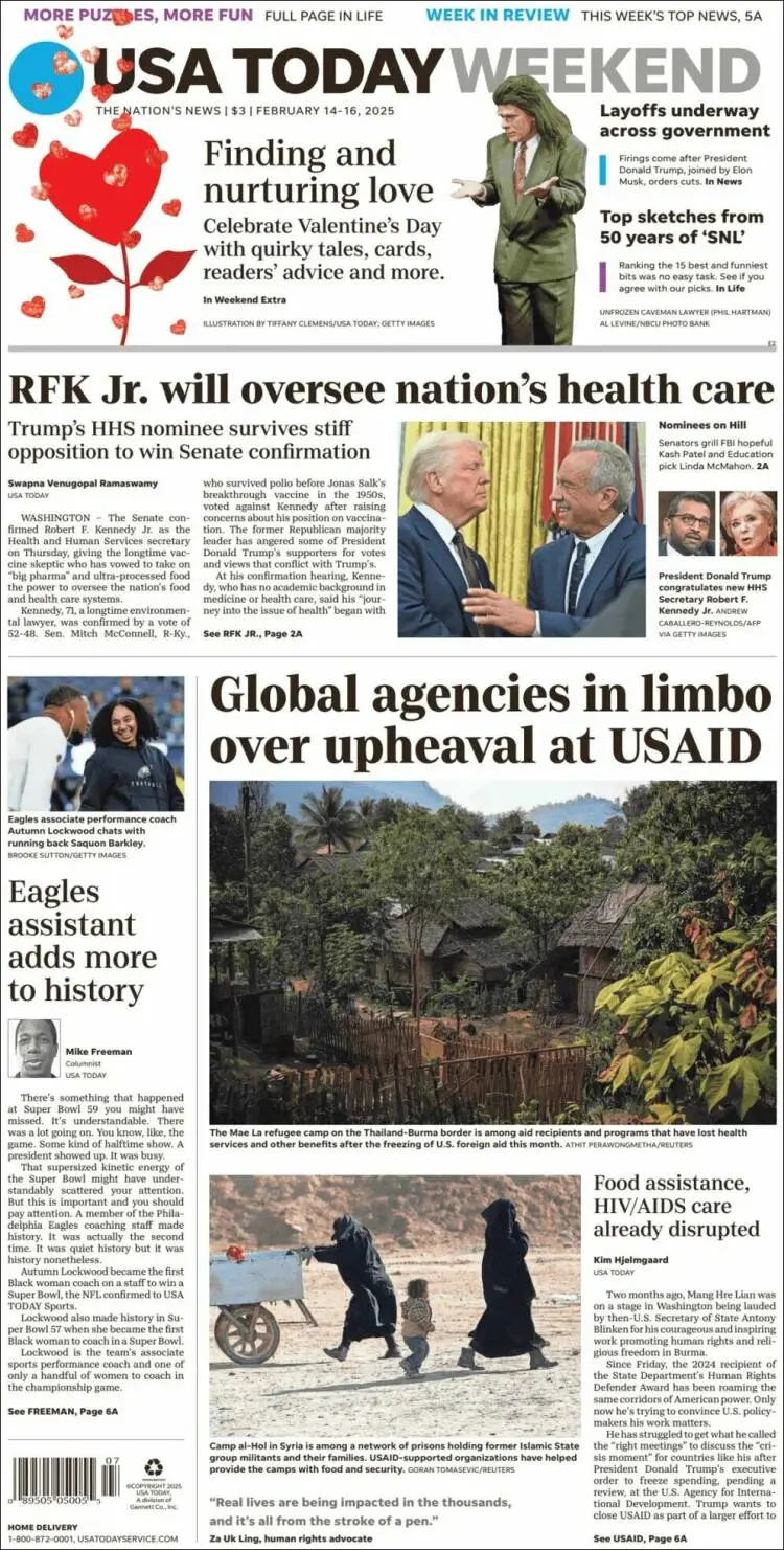 Prima-pagina-usa-today-edizione-di-oggi-2025-02-14