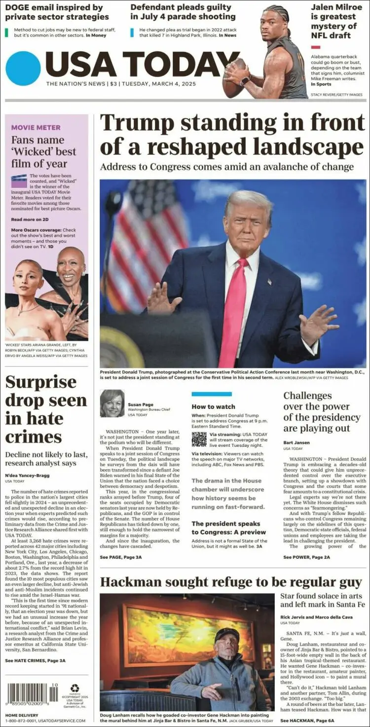 Prima-pagina-usa-today-edizione-di-oggi-2025-03-04