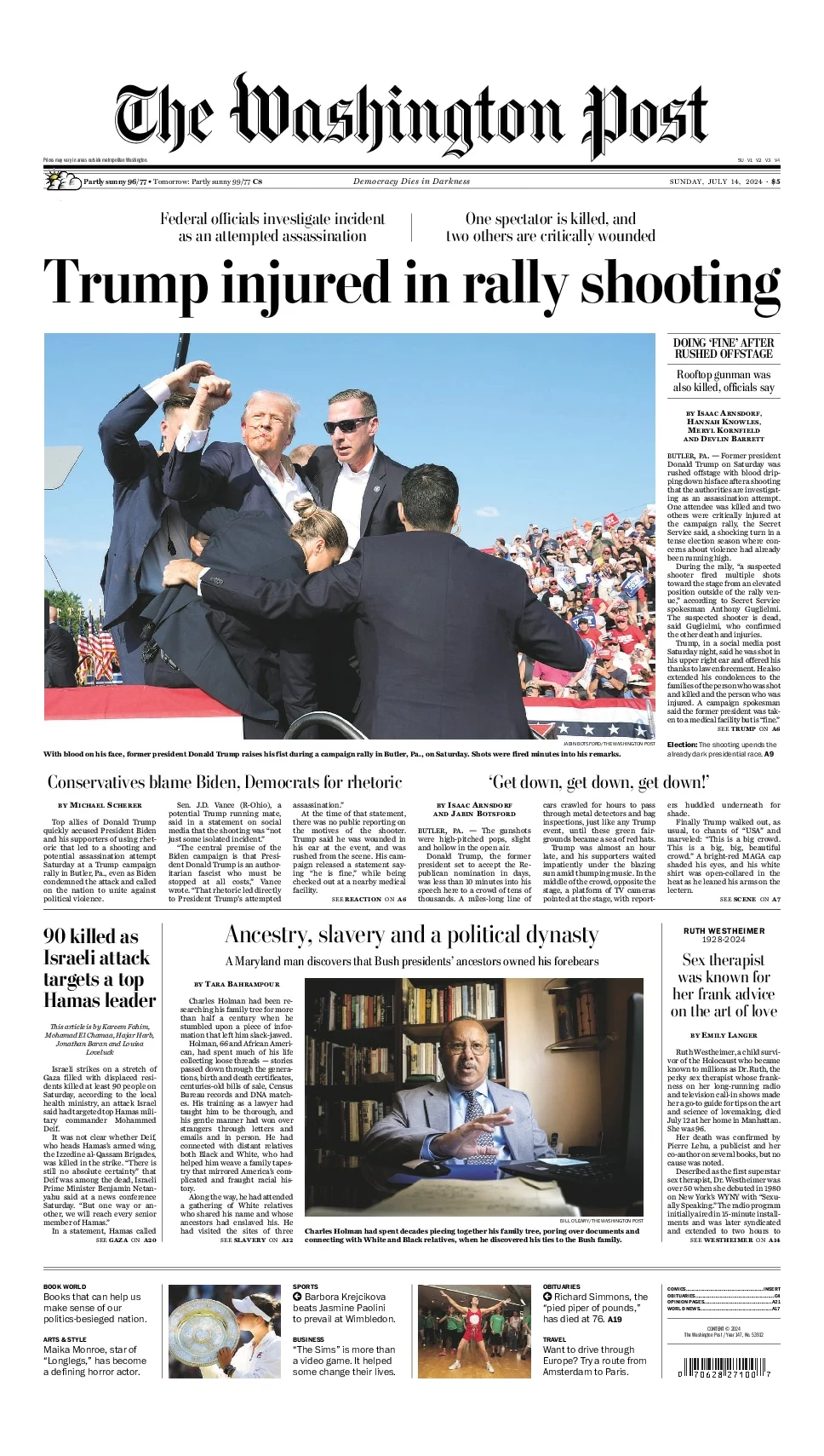 Prima-pagina-washington_post-edizione-di-oggi-14-07-2024