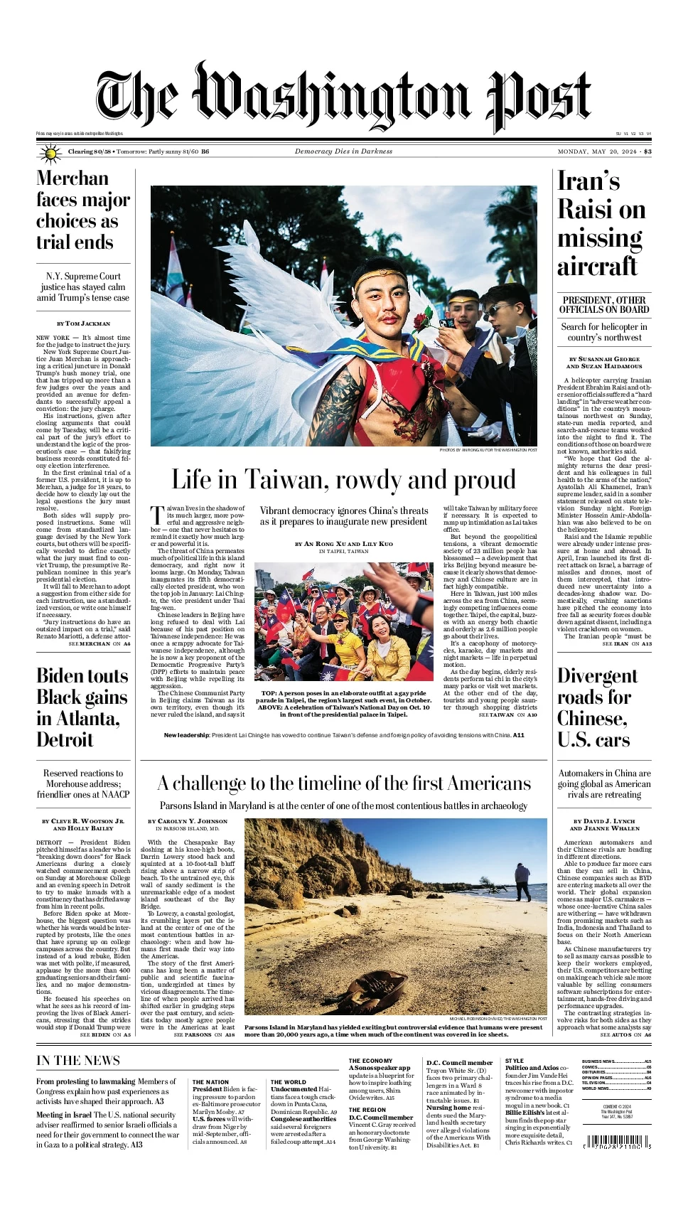 Prima-pagina-washington_post-edizione-di-oggi-20-05-2024