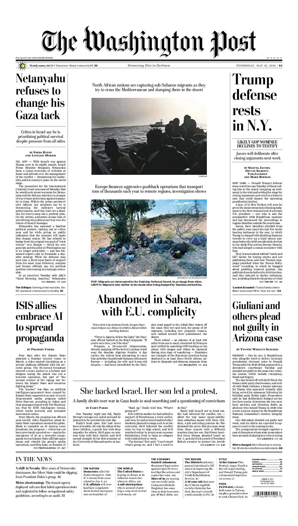 Prima-pagina-washington_post-edizione-di-oggi-22-05-2024