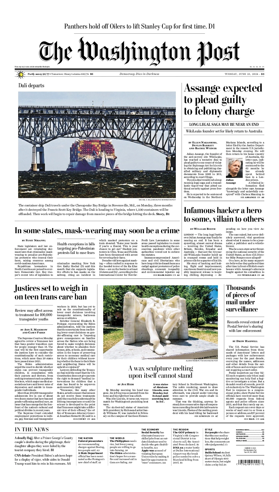 Prima-pagina-washington_post-edizione-di-oggi-25-06-2024