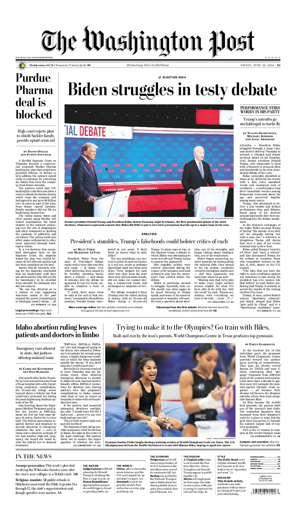 Prima-pagina-washington_post-edizione-di-oggi-28-06-2024