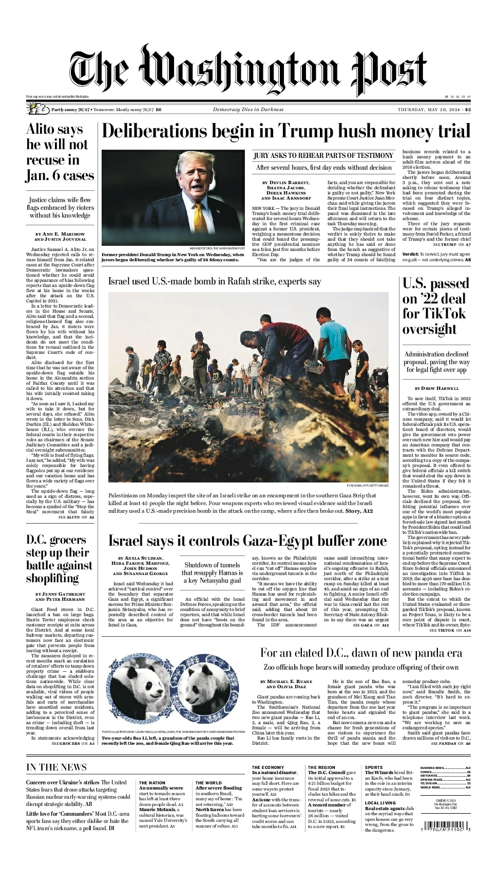 Prima-pagina-washington_post-edizione-di-oggi-30-05-2024