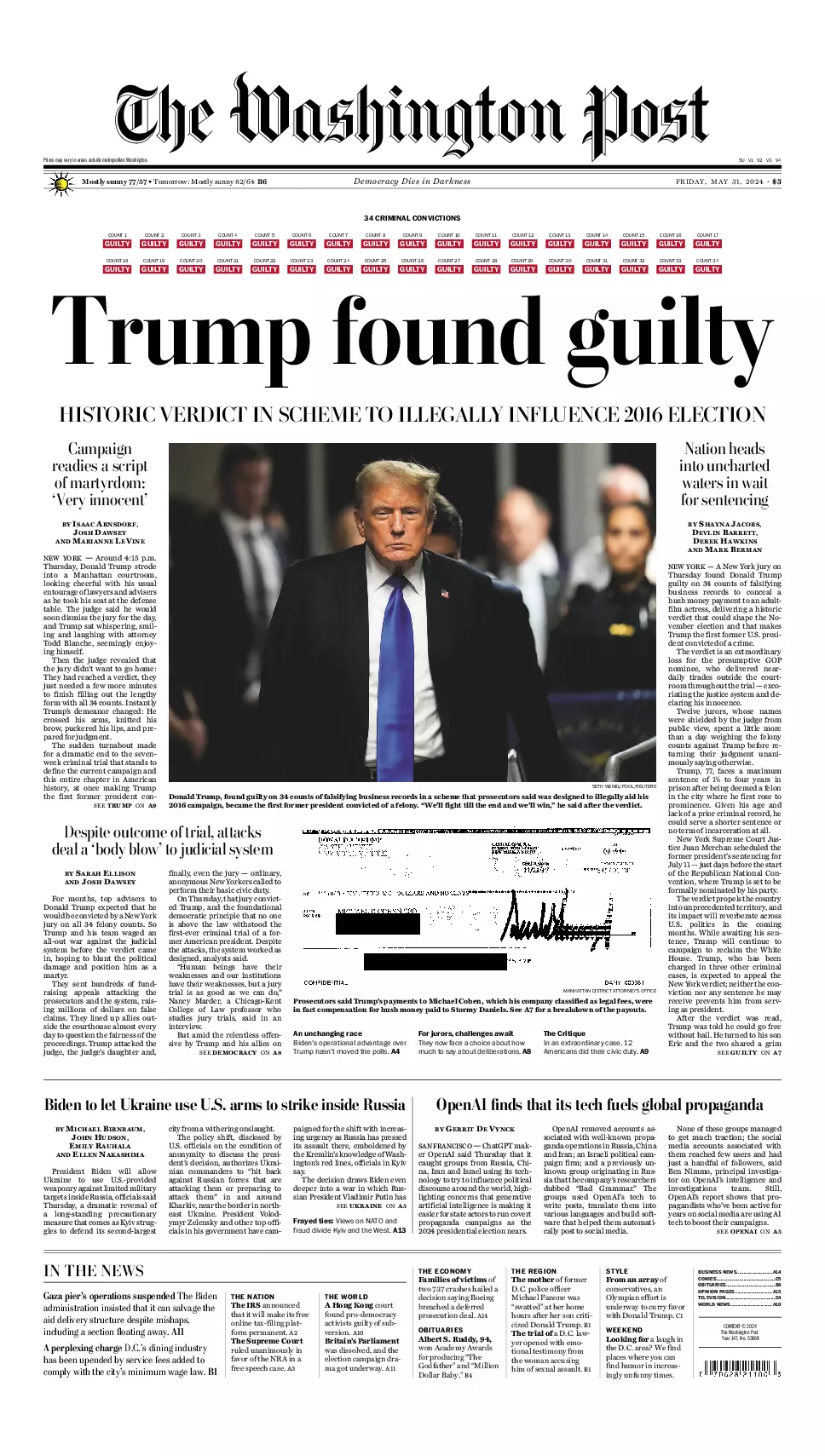 Prima-pagina-washington_post-edizione-di-oggi-31-05-2024