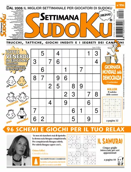 Prima-pagina-settimanale-settimana-sudoku-del-17-09-2024