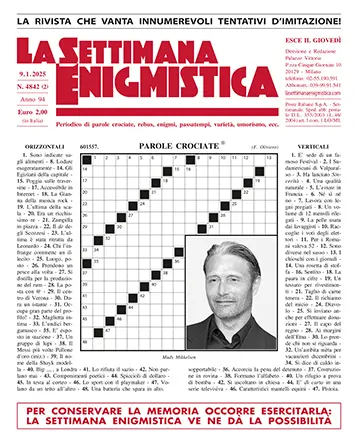 Prima-pagina-settimanale-settimana-enigmistica-edizione-del-31-12-2024